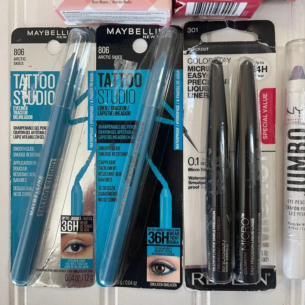 NEW‎ Eye Shadow Sticks Liners Liquid Blush Brow Gel Makeup Bundle Gift Basket